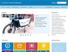 Tablet Screenshot of klimaschutz-hannover.de